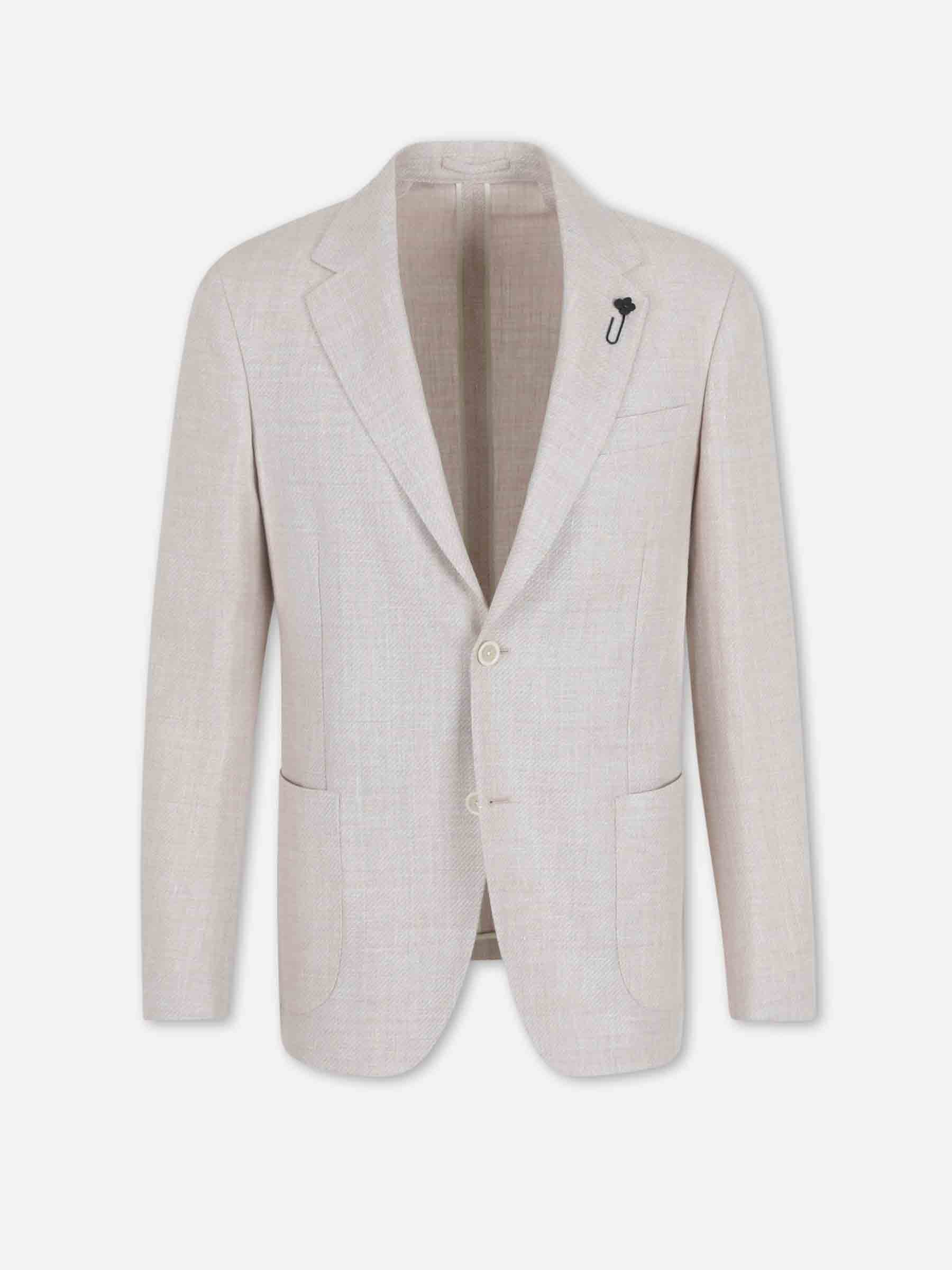 Lardini Hombre Barcelona Americana Recta Lana color Taupe sku 302-003704 02 - Foto 1