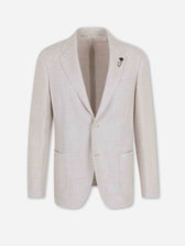 Lardini Hombre Barcelona Americana Recta Lana color Taupe sku 302-003704 02 - Foto 1