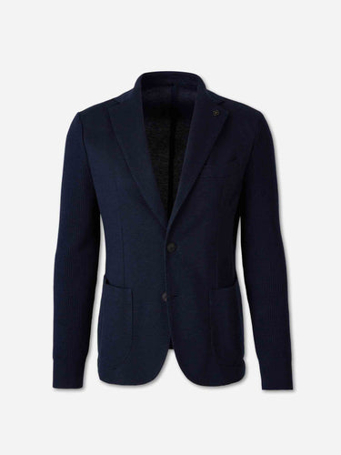Gran Sasso Hombre Barcelona Americana Punto Capucha color Azul Noche sku 302-003709 01 - Foto 2