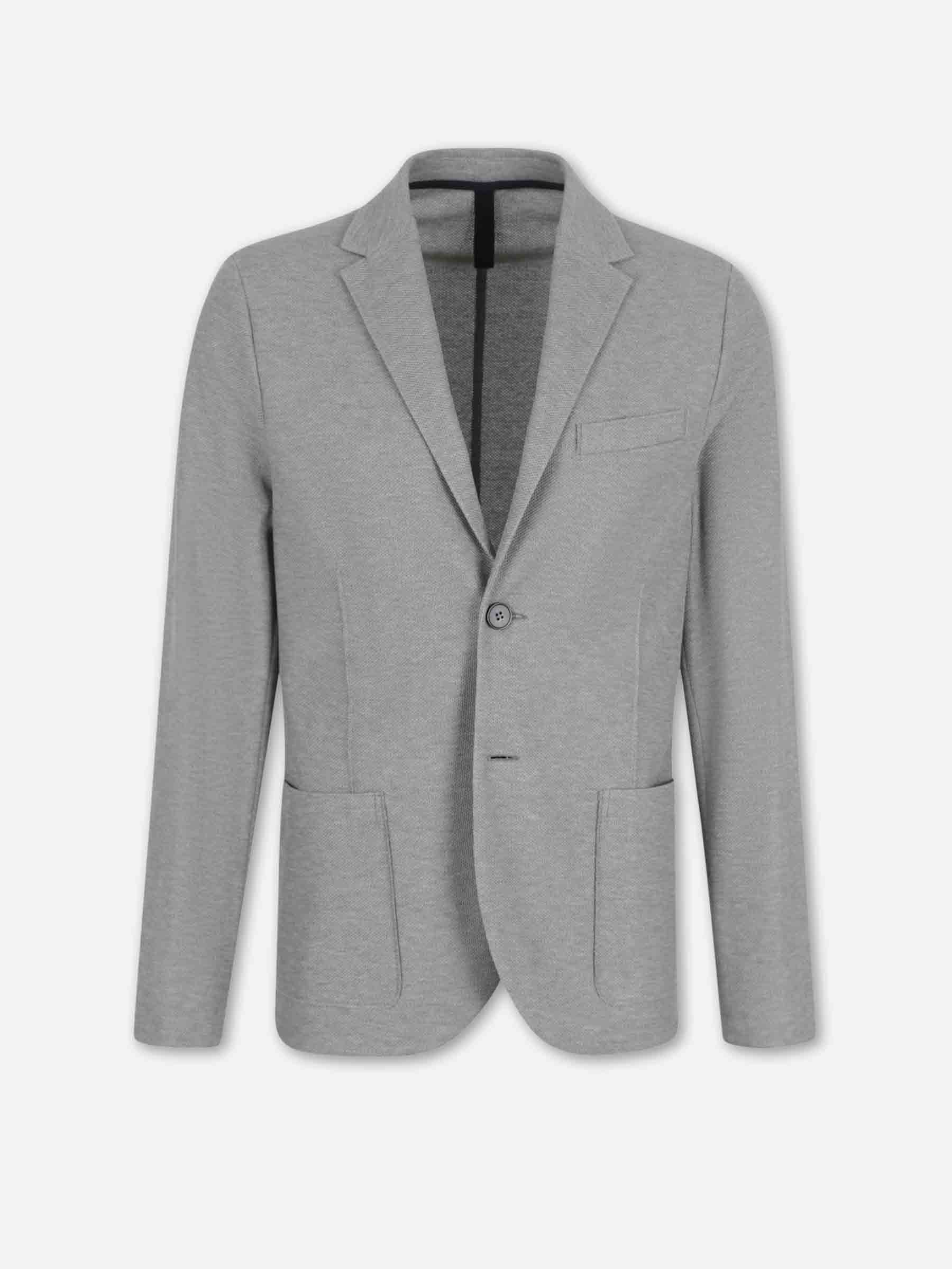 Harris Wharf Hombre Barcelona Americana Recta Algodón color Gris sku 302-003711 02 - Foto 1