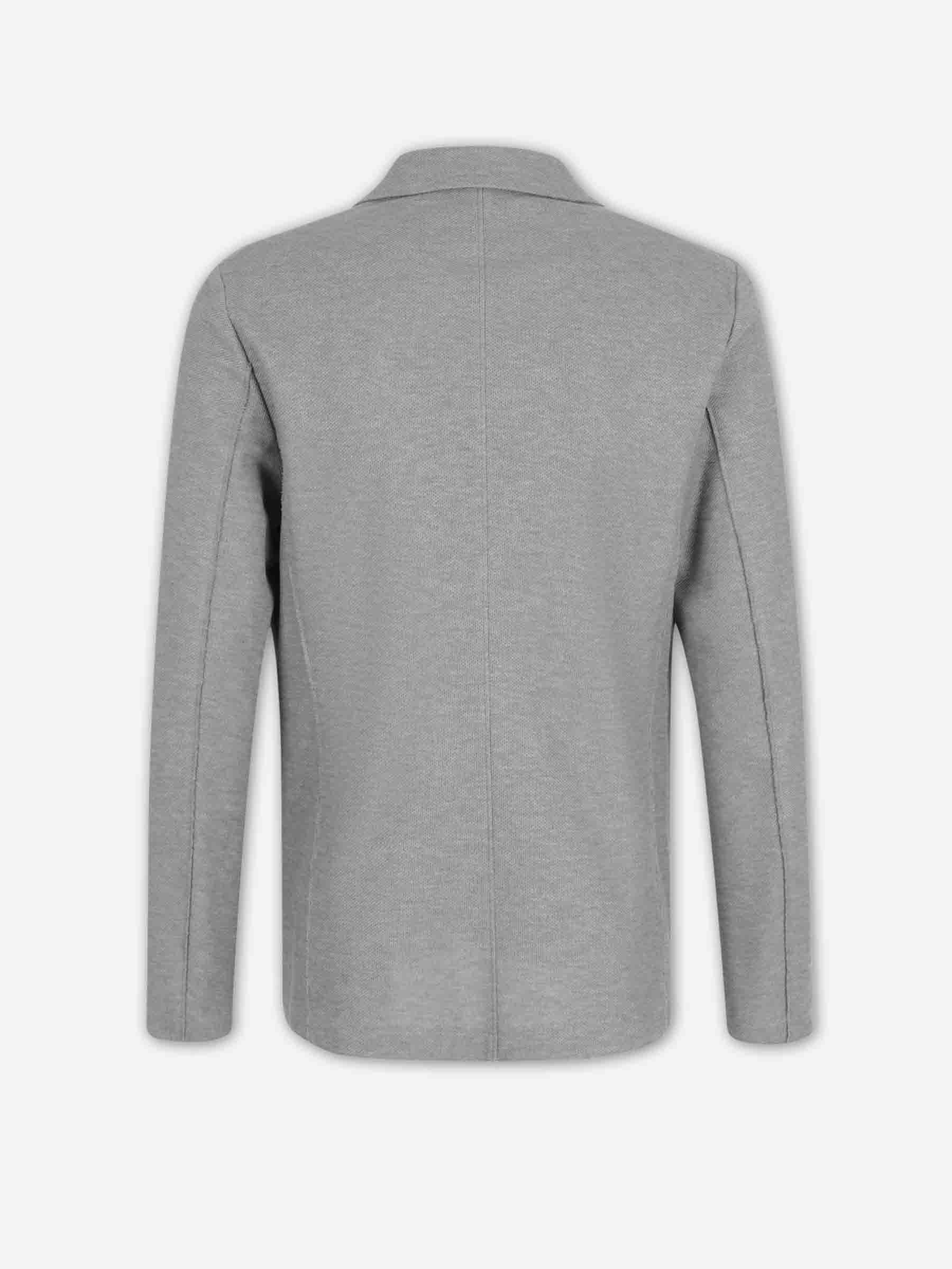 Harris Wharf Hombre Barcelona Americana Recta Algodón color Gris sku 302-003711 02 - Foto 2