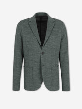 Harris Wharf Hombre Barcelona Americana Recta Lana color Verde Oscuro sku 302-003713 02 - Foto 1