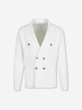 Santa Eulalia Hombre Barcelona Americana Cruzada Punto color Blanco sku 302-003714 01 - Foto 1