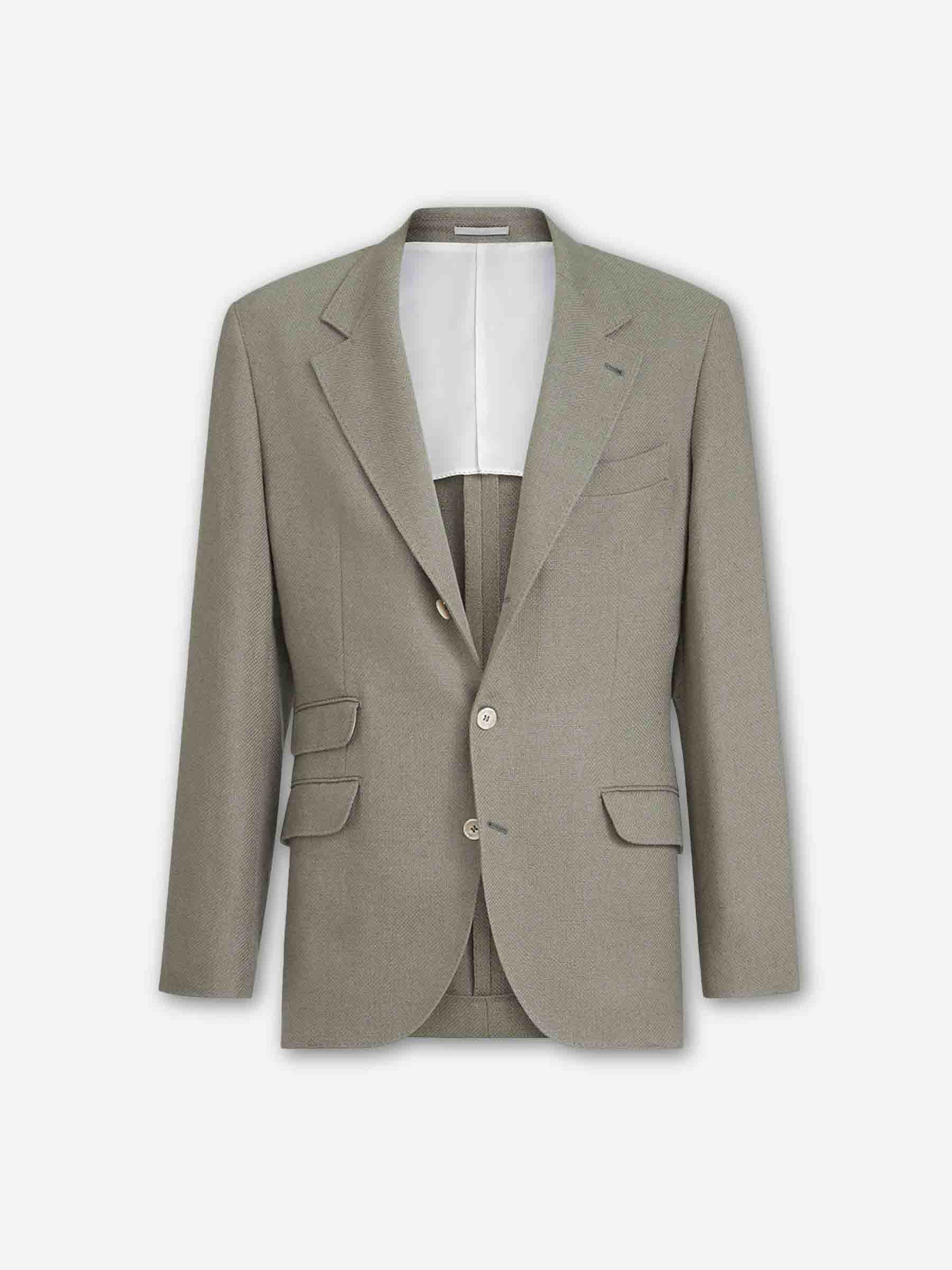 Brunello Cucinelli Hombre Barcelona Americana Recta Seda color Verde sku 302-003715 01 - Foto 1