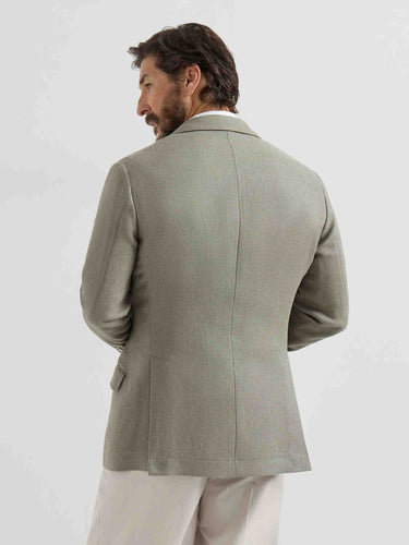 Brunello Cucinelli Hombre Barcelona Americana Recta Seda color Verde sku 302-003715 01 - Foto 3