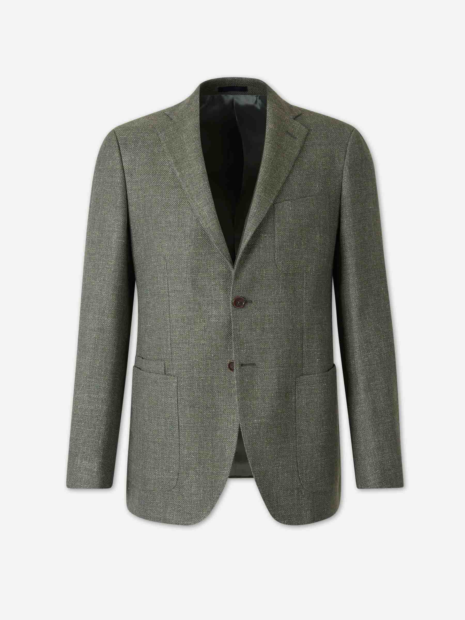 Scabal Hombre Barcelona Americana Recta Kenton color Verde Militar sku 302-003718 02 - Foto 1