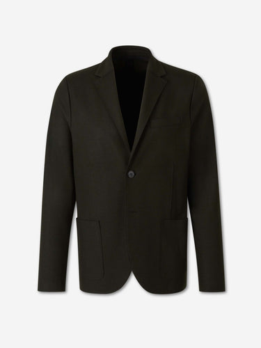 Harris Wharf Hombre Barcelona Americana Ligera Lana color Verde Oscuro sku 302-003720 02 - Foto 1