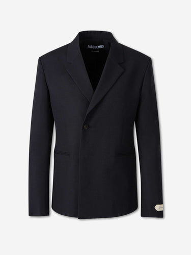 Jacquemus Hombre Barcelona Americana Recta Melo color Azul Marino sku 302-003728 01 - Foto 1