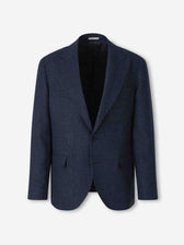 Brunello Cucinelli Hombre Barcelona Americana Recta Cuadros color Azul Marino sku 302-003742 01 - Foto 1