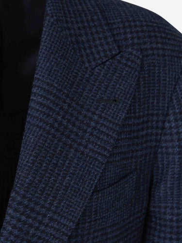 Brunello Cucinelli Hombre Barcelona Americana Recta Cuadros color Azul Marino sku 302-003742 01 - Foto 3