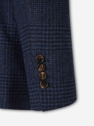 Brunello Cucinelli Hombre Barcelona Americana Recta Cuadros color Azul Marino sku 302-003742 01 - Foto 5