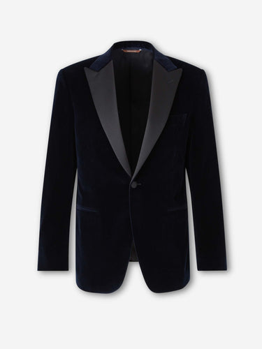 Canali Hombre Barcelona Americana Recta Terciopelo color Azul Marino sku 302-003752 01 - Foto 1