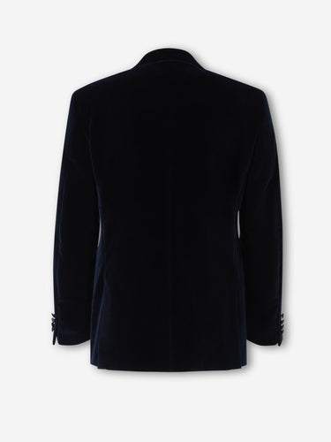 Canali Hombre Barcelona Americana Recta Terciopelo color Azul Marino sku 302-003752 01 - Foto 2