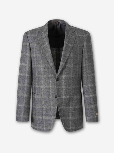 Canali Hombre Barcelona Americana Recta color Gris sku 302-003755 01 - Foto 1