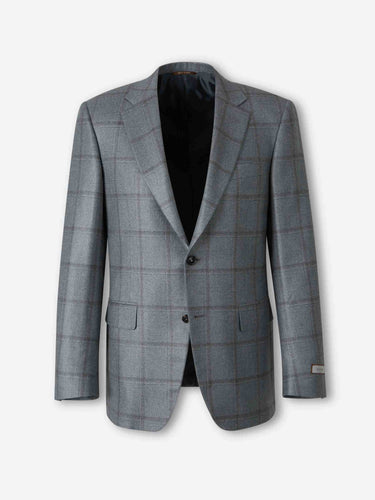 Canali Hombre Barcelona Americana Recta color Gris sku 302-003756 01 - Foto 1