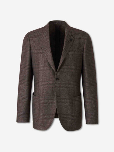 Lardini Hombre Barcelona Americana Recta Cuadros color Marrón Oscuro sku 302-003763 01 - Foto 1