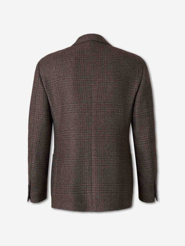 Lardini Hombre Barcelona Americana Recta Cuadros color Marrón Oscuro sku 302-003763 01 - Foto 2