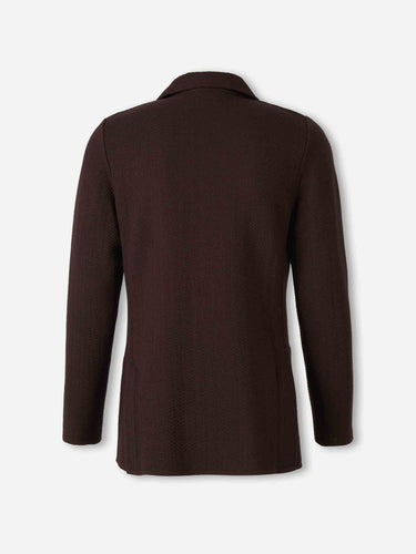 Lardini Hombre Barcelona Cárdigan Estilo Americana color Marrón Oscuro sku 302-003765 01 - Foto 2