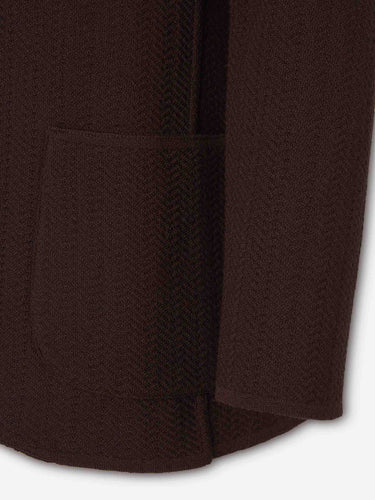 Lardini Hombre Barcelona Cárdigan Estilo Americana color Marrón Oscuro sku 302-003765 01 - Foto 4