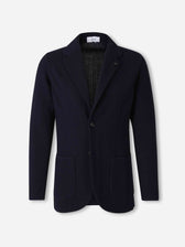 Lardini Hombre Barcelona Cárdigan Estilo Americana color Azul Marino sku 302-003765 02 - Foto 1