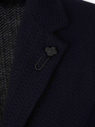 Lardini Hombre Barcelona Cárdigan Estilo Americana color Azul Marino sku 302-003765 02 - Foto 3