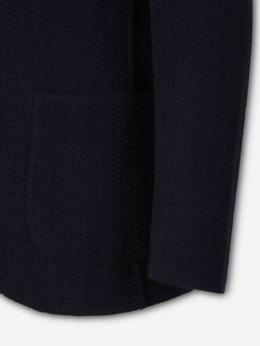 Lardini Hombre Barcelona Cárdigan Estilo Americana color Azul Marino sku 302-003765 02 - Foto 4