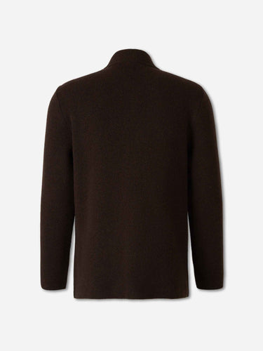 Lardini Hombre Barcelona Cardigan Cuello Mao color Marrón Oscuro sku 302-003768 01 - Foto 2
