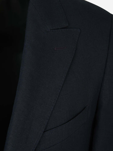 Scabal Hombre Barcelona Traje Liso Lino color Azul Marino sku 311-000363 01 - Foto 3
