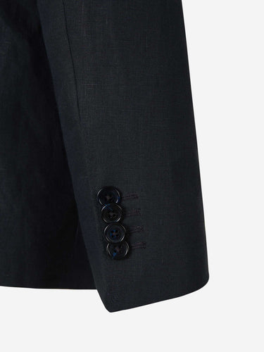 Scabal Hombre Barcelona Traje Liso Lino color Azul Marino sku 311-000363 01 - Foto 5