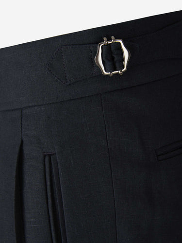 Scabal Hombre Barcelona Traje Liso Lino color Azul Marino sku 311-000363 01 - Foto 9