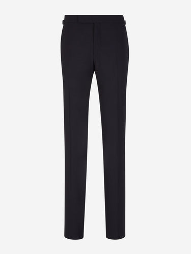 Tom Ford Hombre Barcelona Traje Lana Liso color Azul Noche sku 311-000369 01 - Foto 5