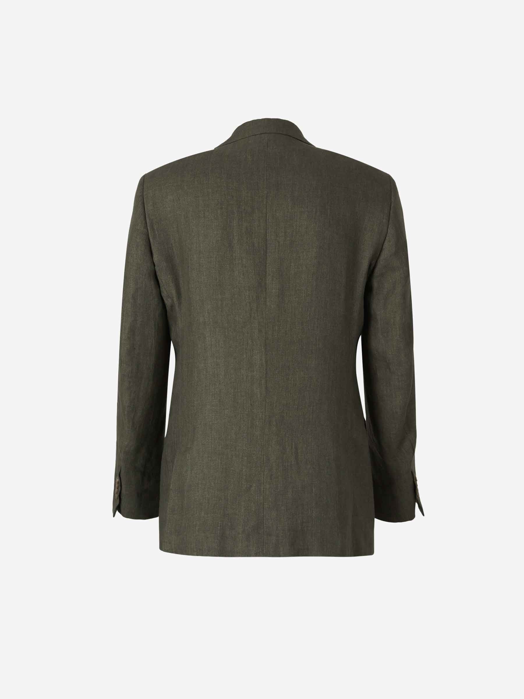 Santa Eulalia Hombre Barcelona Traje Lino Espiga color Verde sku 312-002841 01 - Foto 2