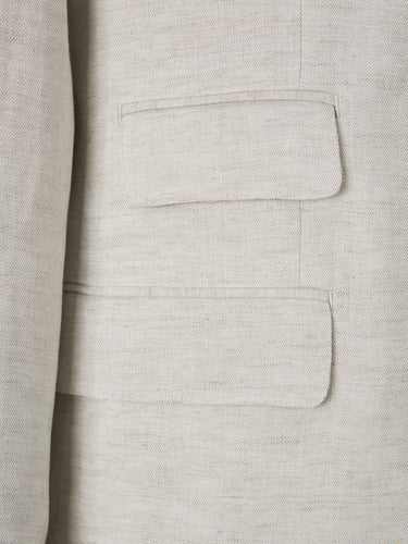 Santa Eulalia Hombre Barcelona Traje Lino Espiga color Beige sku 312-002841 02 - Foto 4