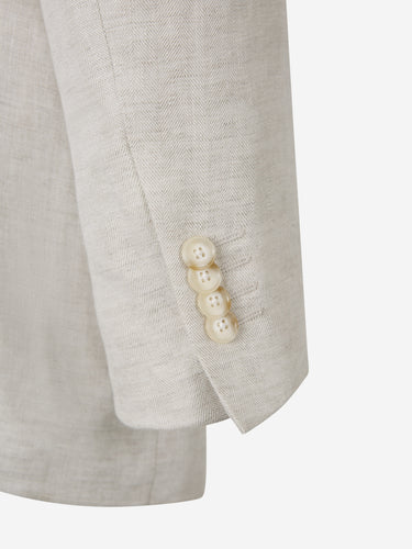 Santa Eulalia Hombre Barcelona Traje Lino Espiga color Beige sku 312-002841 02 - Foto 5