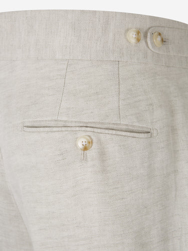 Santa Eulalia Hombre Barcelona Traje Lino Espiga color Beige sku 312-002841 02 - Foto 9