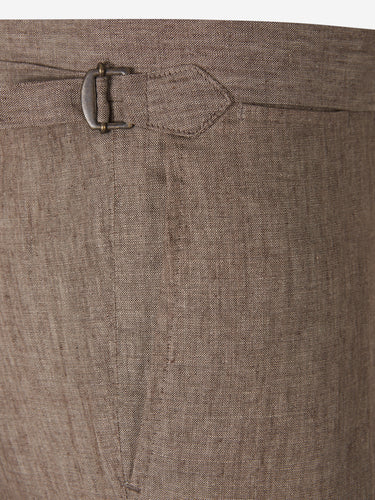 Santa Eulalia Hombre Barcelona Traje Liso Lino color Marrón sku 312-002842 02 - Foto 8