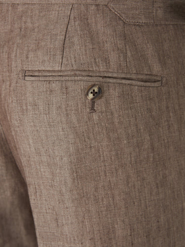 Santa Eulalia Hombre Barcelona Traje Liso Lino color Marrón sku 312-002842 02 - Foto 9