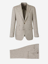 Santa Eulalia Hombre Barcelona Traje Liso Lino color Beige sku 312-002842 03 - Foto 1
