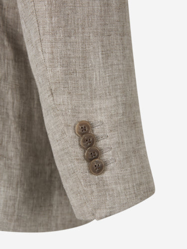 Santa Eulalia Hombre Barcelona Traje Liso Lino color Beige sku 312-002842 03 - Foto 5