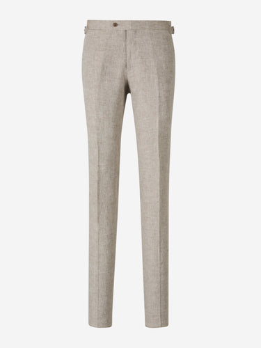 Santa Eulalia Hombre Barcelona Traje Liso Lino color Beige sku 312-002842 03 - Foto 6