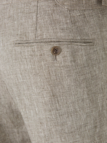 Santa Eulalia Hombre Barcelona Traje Liso Lino color Beige sku 312-002842 03 - Foto 9