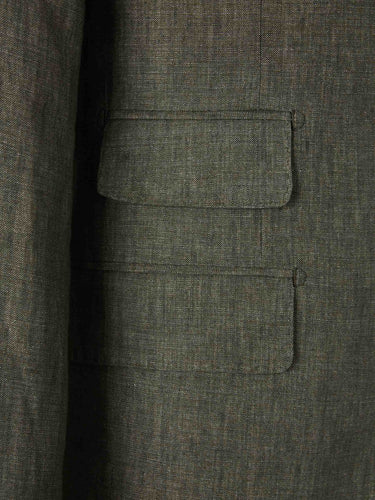 Santa Eulalia Hombre Barcelona Traje Liso Lino color Verde sku 312-002842 04 - Foto 4