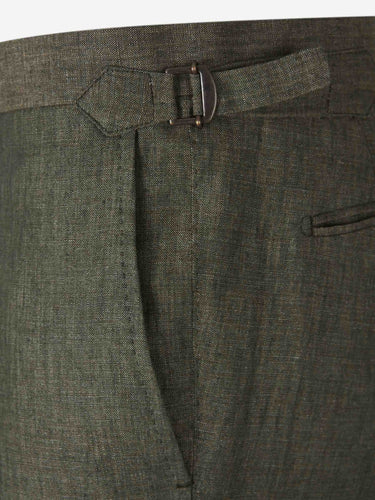 Santa Eulalia Hombre Barcelona Traje Liso Lino color Verde sku 312-002842 04 - Foto 8