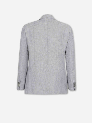 Santa Eulalia Hombre Barcelona Traje Liso Lino color Gris sku 312-002842 05 - Foto 2