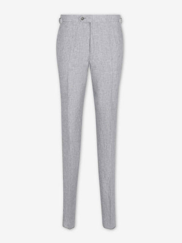 Santa Eulalia Hombre Barcelona Traje Liso Lino color Gris sku 312-002842 05 - Foto 5