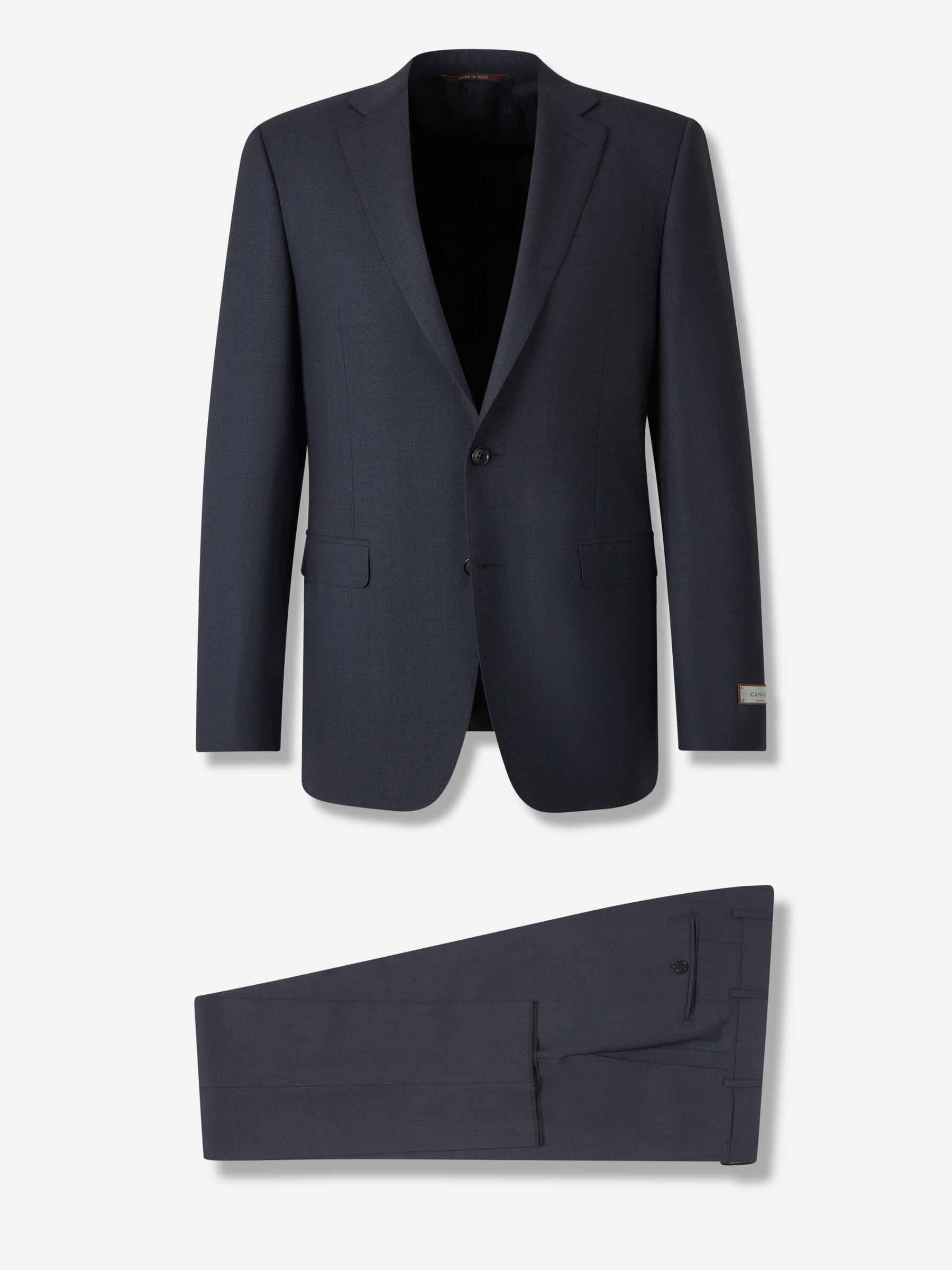 Canali Hombre Barcelona Traje Recto Lana color Azul Noche sku 312-002881 01 - Foto 1