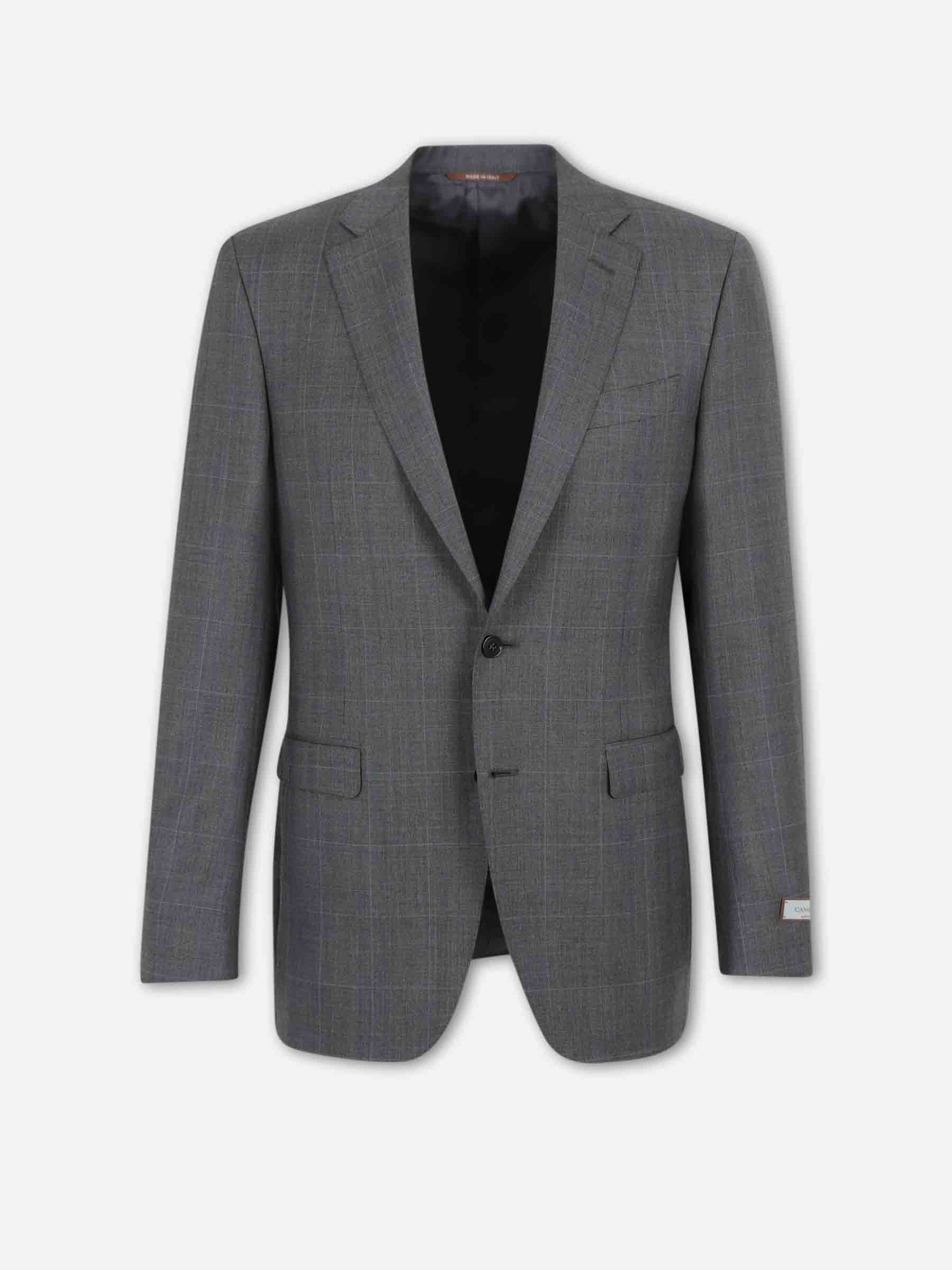 Canali Hombre Barcelona Traje Recto Lana color Gris Oscuro sku 312-002908 01 - Foto 1