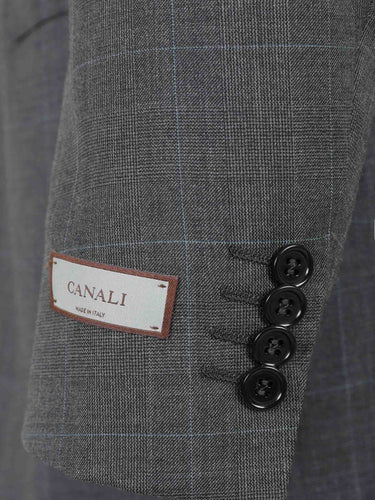 Canali Hombre Barcelona Traje Recto Lana color Gris Oscuro sku 312-002908 01 - Foto 4