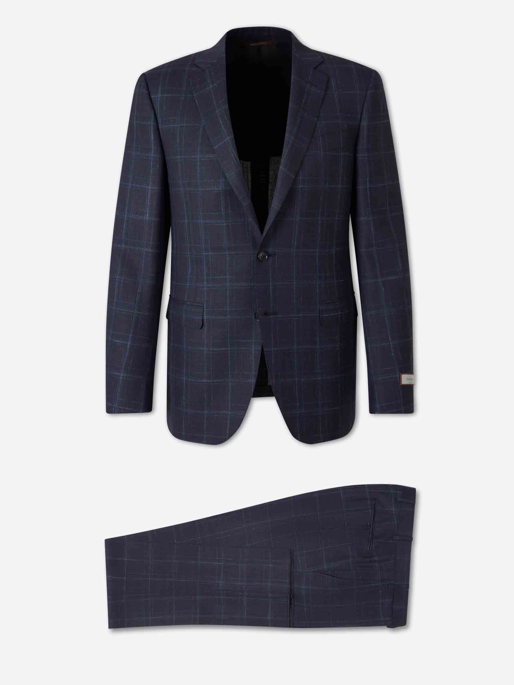 Canali Hombre Barcelona Traje Recto Lana color Azul Noche sku 312-002911 01 - Foto 1