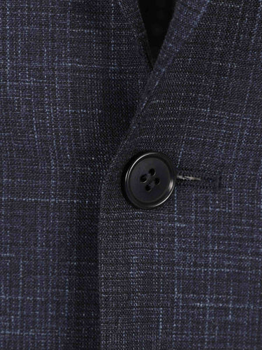 Canali Hombre Barcelona Traje recto en tejido texturizado de corte contemporáneo color Azul Marino sku 312-002913 02 - Foto 3